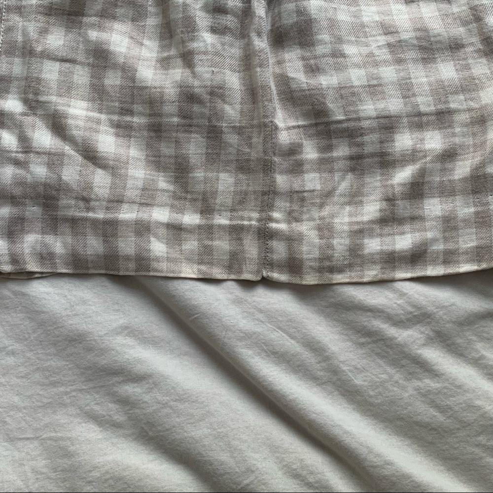 Vintage Linen Plaid skirt - Picture 5 of 7